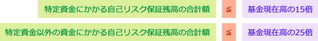 資金別保証金額の最高限度